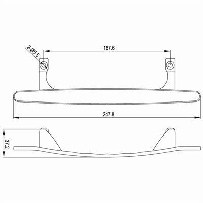 移门拉手LS-A01尺寸图