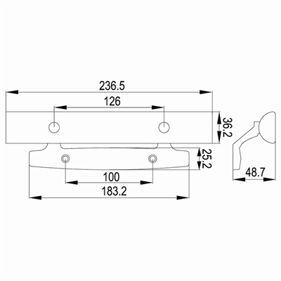 移门拉手LS-B02尺寸图