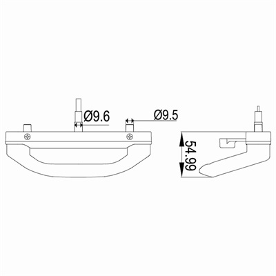 移门拉手LS-B04尺寸图