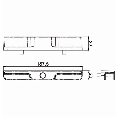 移门拉手KS-A02尺寸图
