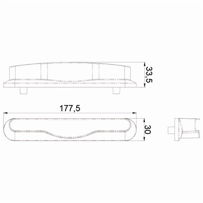 移门拉手KS-A03尺寸图