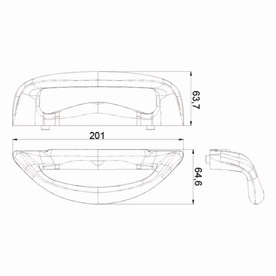 移门拉手KS-A05尺寸图