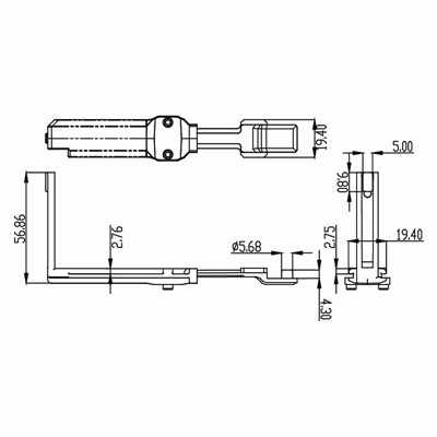 转角器ZJQ-A09尺寸图