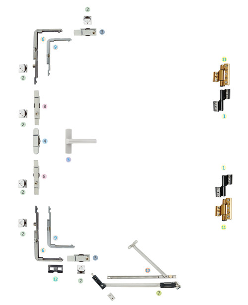 内平开五金件NPKC-02