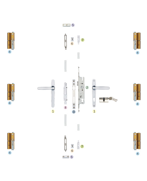 双扇平开门系统